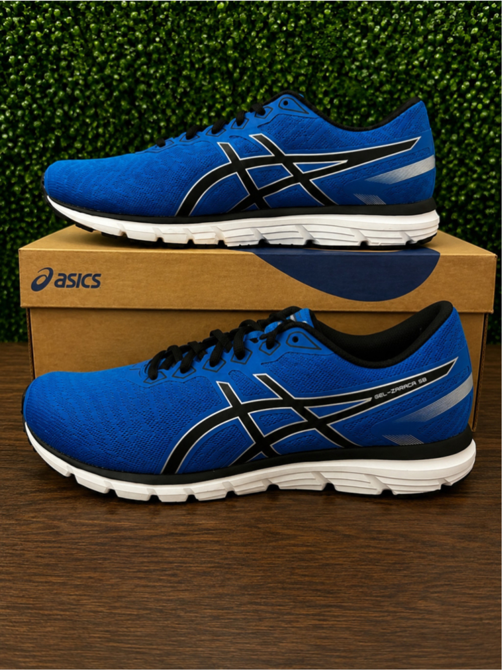 New ASICS Ortholite GEL-ZARACA 5 B Blue Black Colorway Men’s 10